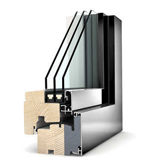 Dřevohliníkové okno HF210 HOME PURE